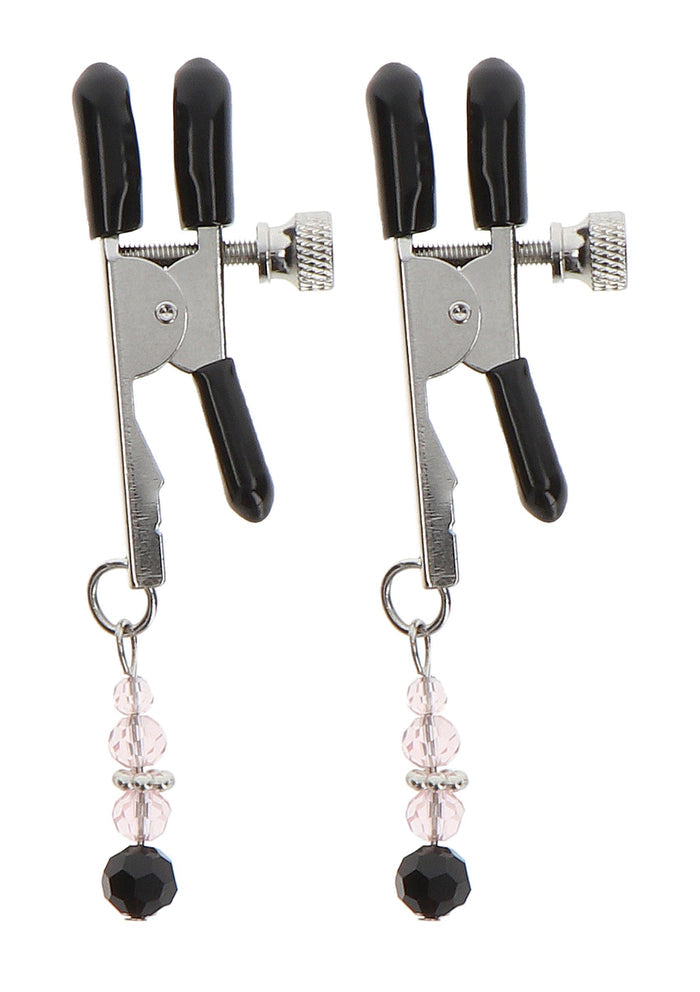 17274 taboom nipple play adjustable clamps with beads