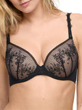 Annaelle Padded Heartshape Bra - Black