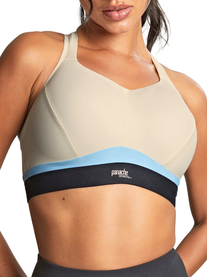 Boundless Non Wired Racerback Sports Bra - Chalk/Black