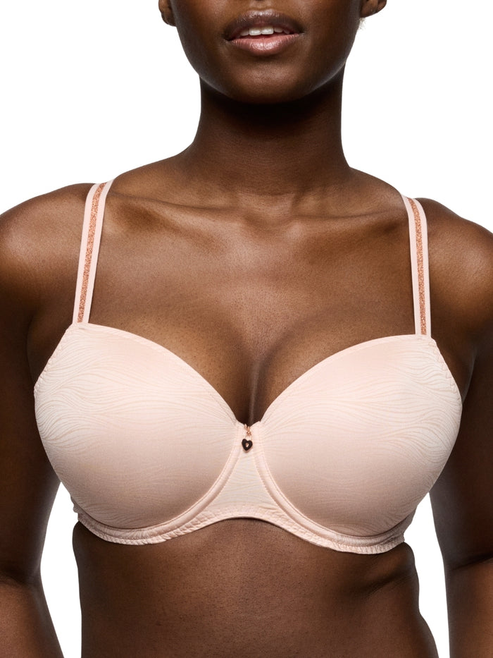 Briana Padded Balcony Bra - Pearly Pink