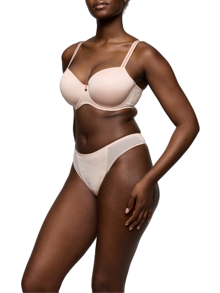 Briana Padded Balcony Bra - Pearly Pink