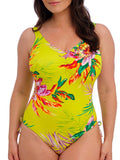 Cala Macarella V-Neck Swimsuit - Zest
