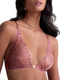 Crazy In Love Triangle Bralette - Warm Pink