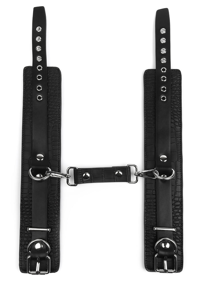 Croc-Embossed Ankle Cuffs