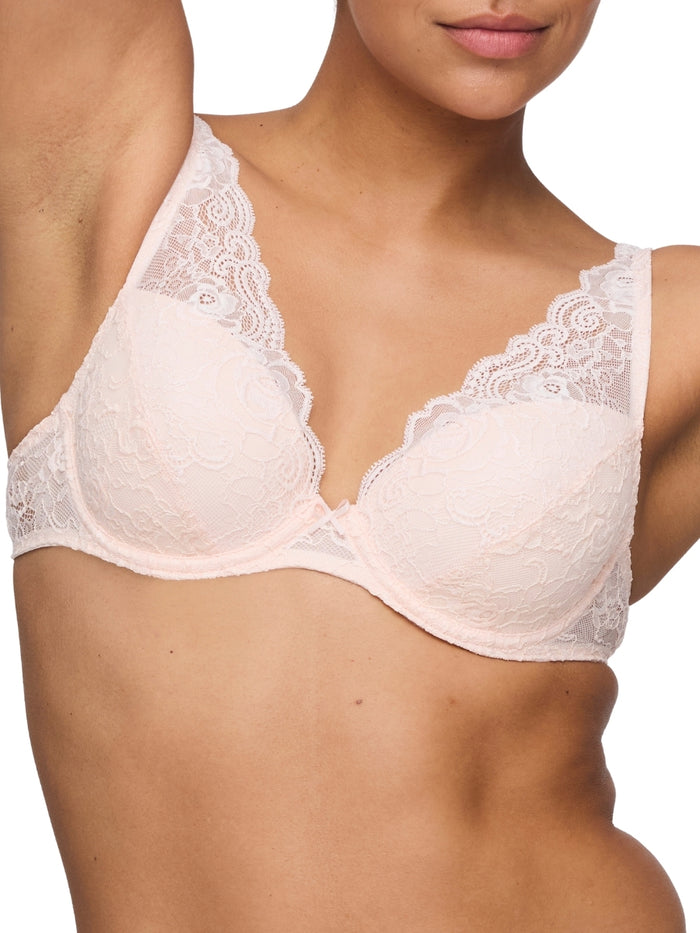 Cyrile Padded Plunge Bra - Crystal Pink