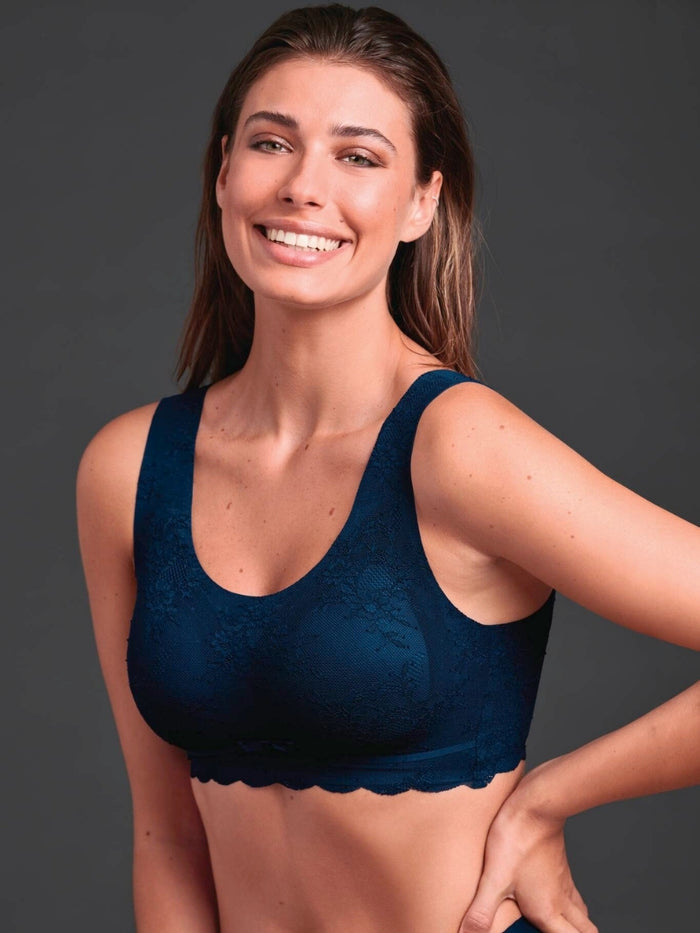 Essential Lace Bralette - Maritime Blue