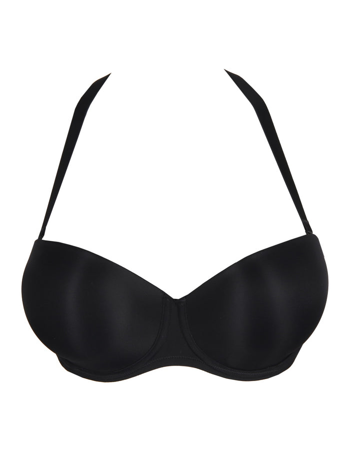 Black Underwired Moulded Strapless Bra