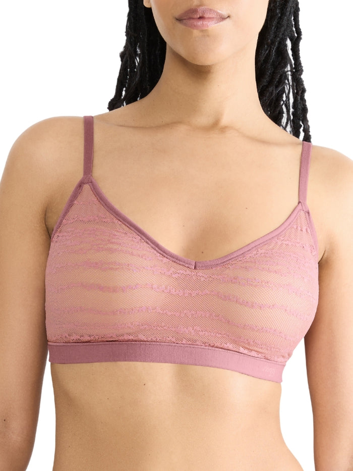 FREE Evolve Lace Push Up Bralette - Date Night Pink