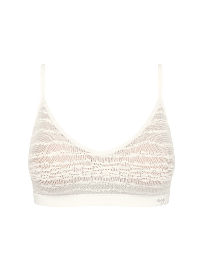 FREE Evolve Lace Push Up Bralette - Silk White