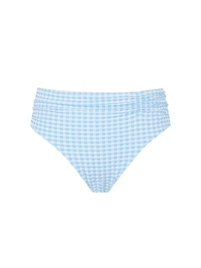 Gingham Midi Bikini Brief
