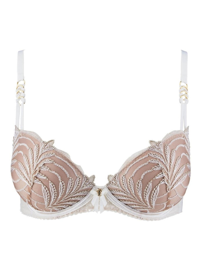 Hypnolove Moulded Push Up Bra - Gold Feather
