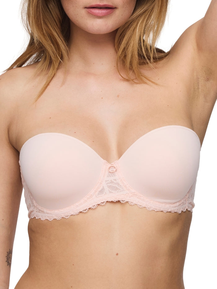 Jadei Padded Strapless Bra - Glossy Pink