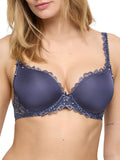 Jane Padded Heartshape Bra - Blue Shadow