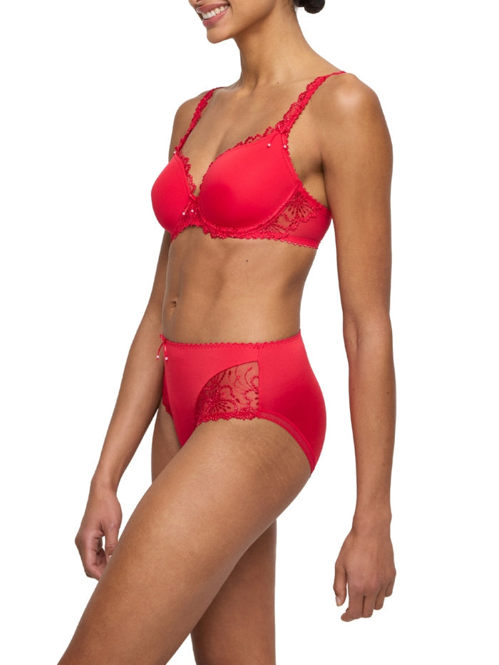 Jane Padded Heartshape Bra - True Red