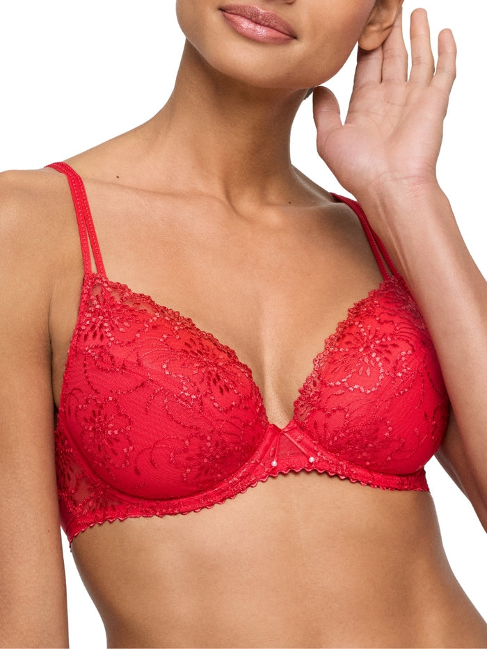 Jane Push Up Bra - True Red