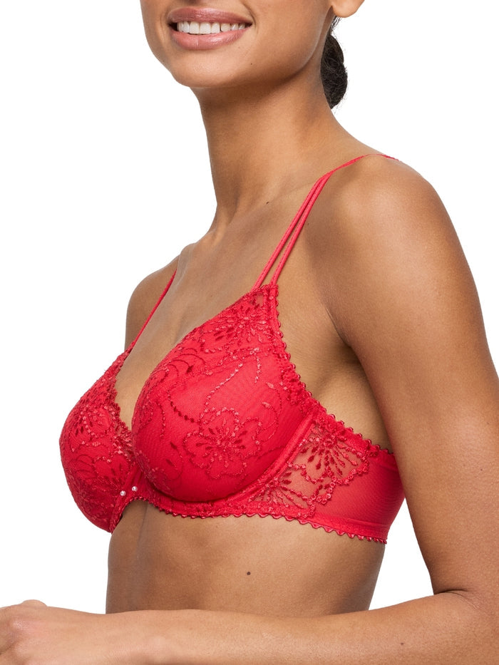 Jane Push Up Bra - True Red