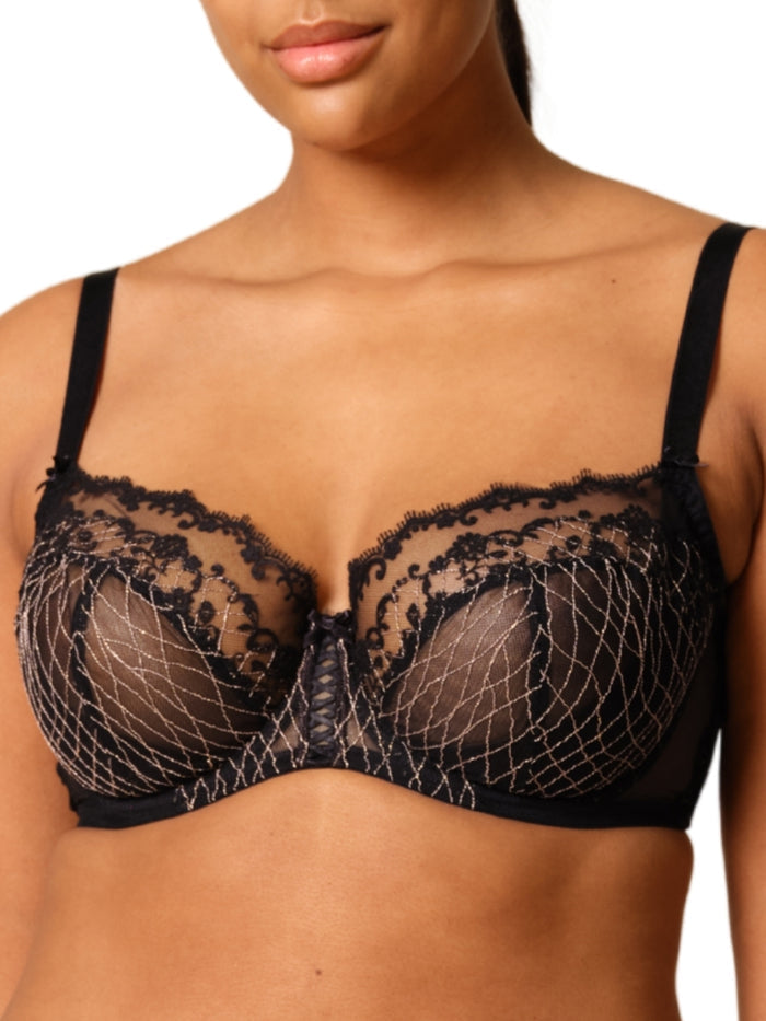 Lacage Balconette Bra - Black