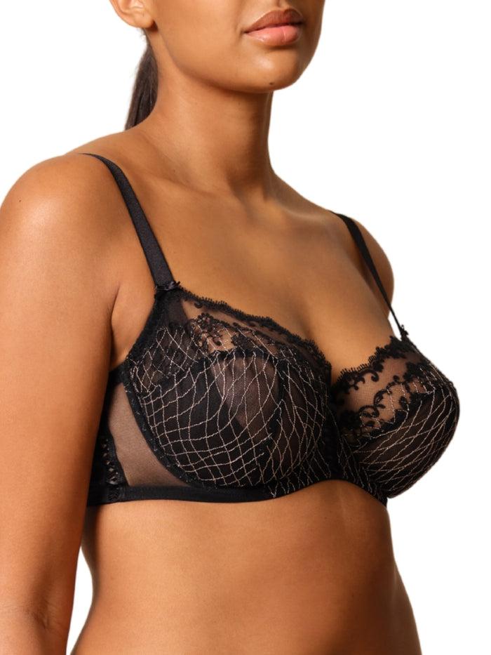 Lacage Balconette Bra - Black