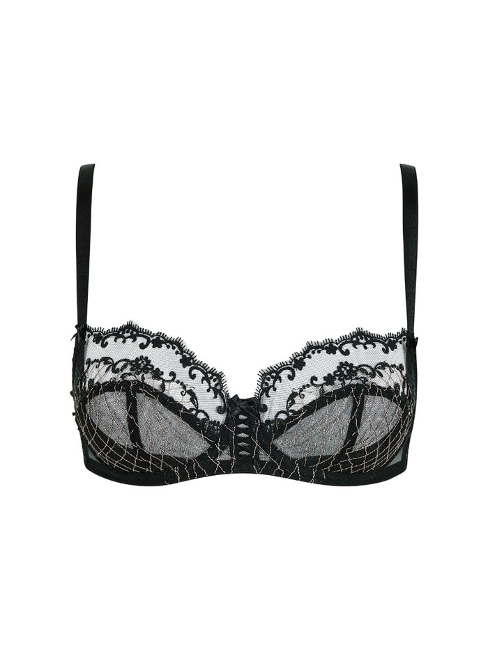 Lacage Balconette Bra - Black