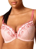 Lacage Padded Plunge Bra - Rose