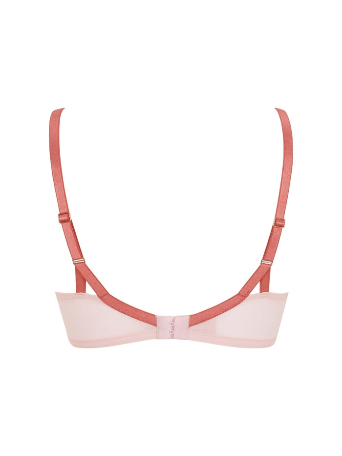 Lacage Padded Plunge Bra - Rose