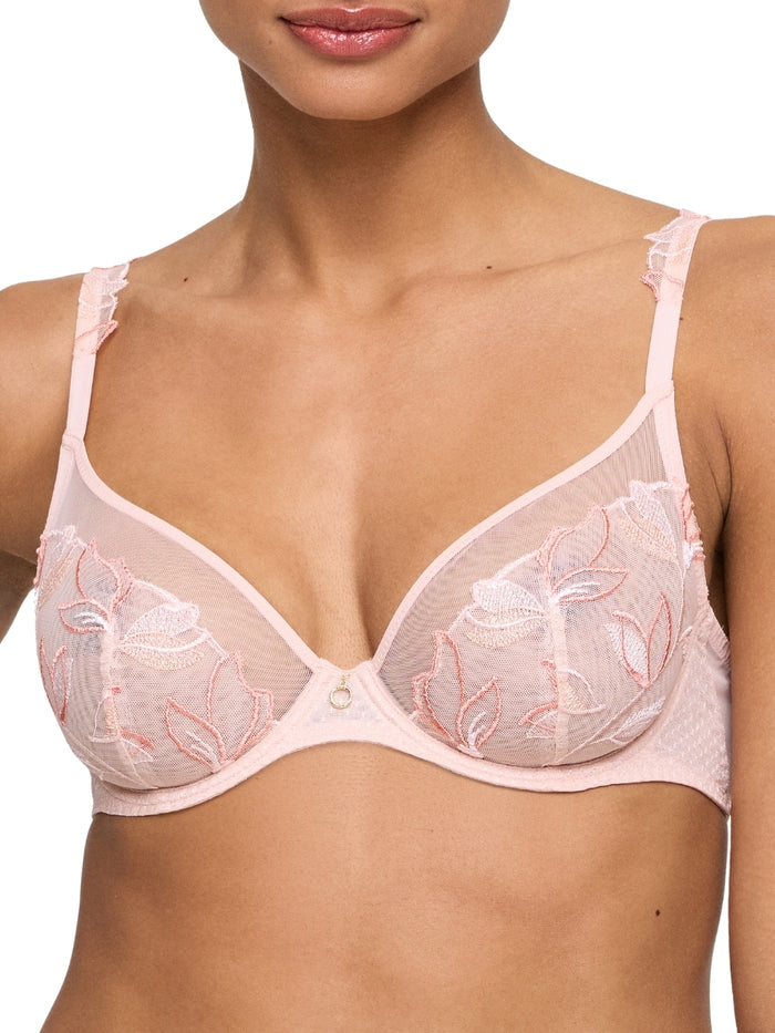 Loish Plunge Bra - Pearly Pink