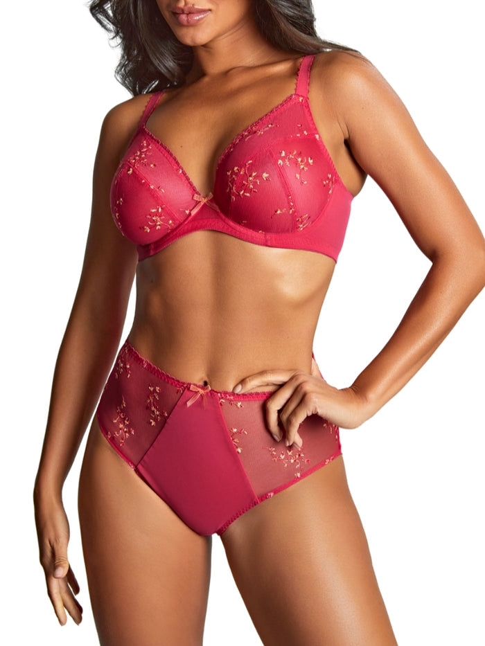 Meadow Plunge Bra - Raspberry