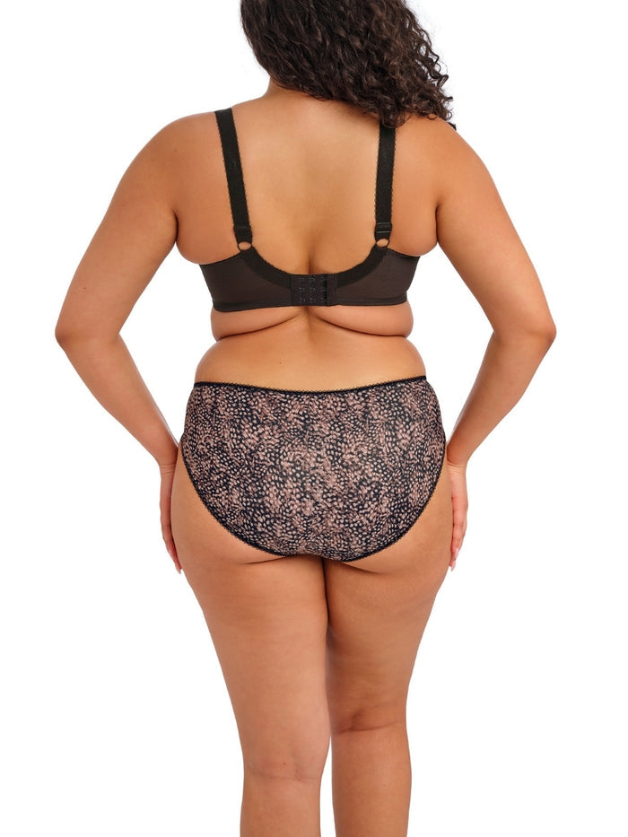 Morgan Printed Full Cup Bra - Ebony