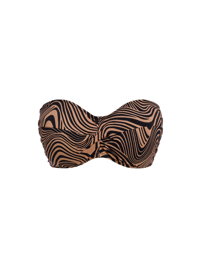 Pemba Island Bandeau Bikini Top - Mocha