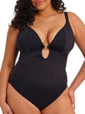 Plain Sailing Plunge Swimsuit - Black