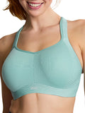 Power Wired Racerback Sports Bra - Aqua Haze