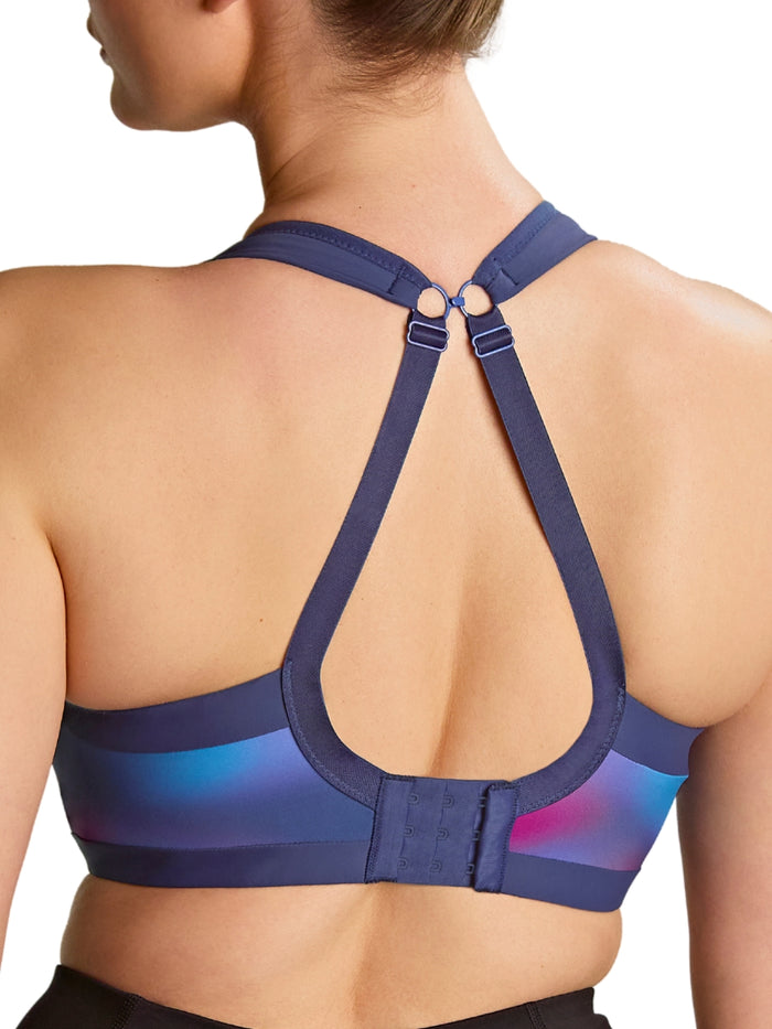 Power Wired Racerback Sports Bra - Ombre Print/Ink