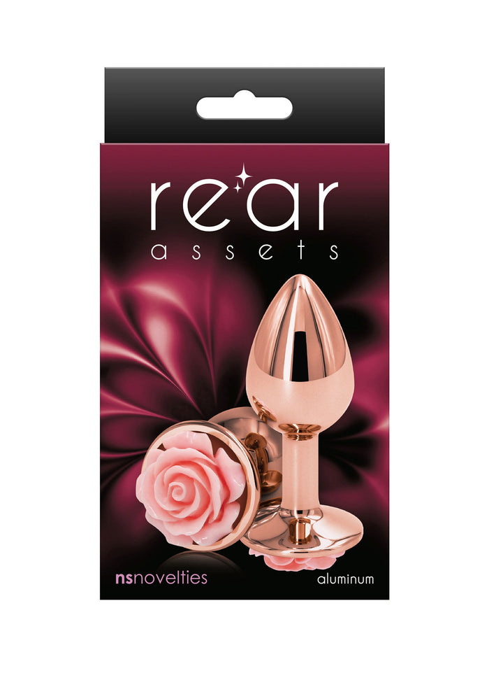 18820 ns novelties rear assets rose buttplug small