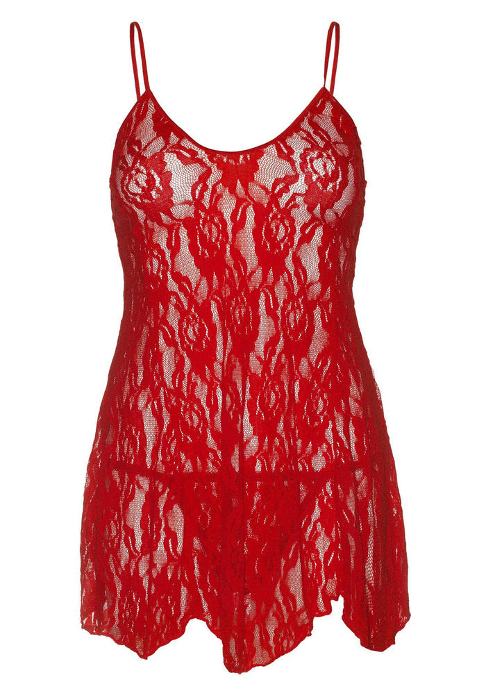 85441 leg avenue very sexy lingerie rose lace flair chemise