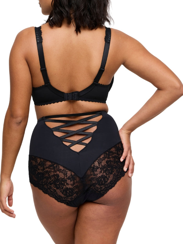 Shimla Plunge Bra - Black