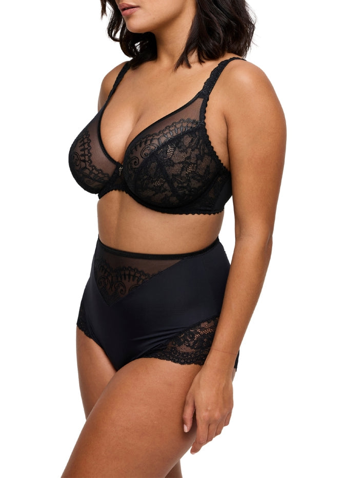 Shimla Plunge Bra - Black
