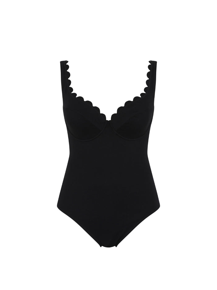 Spirit Rita Plunge Swimsuit - Black
