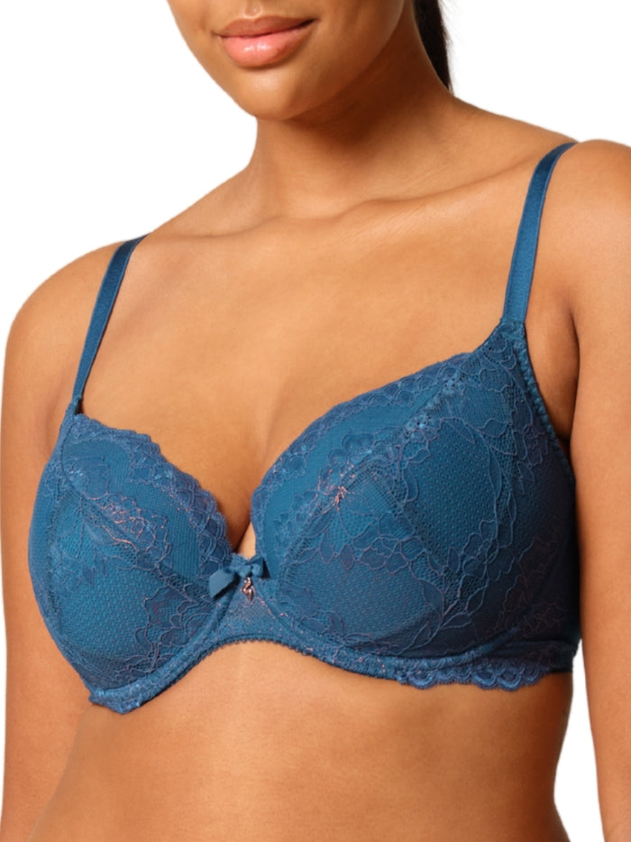 Superboost Lace Padded Plunge Bra - Deep Teal