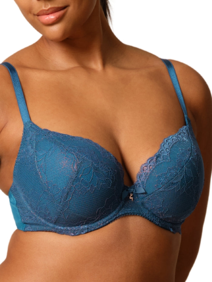 Superboost Lace Padded Plunge Bra - Deep Teal