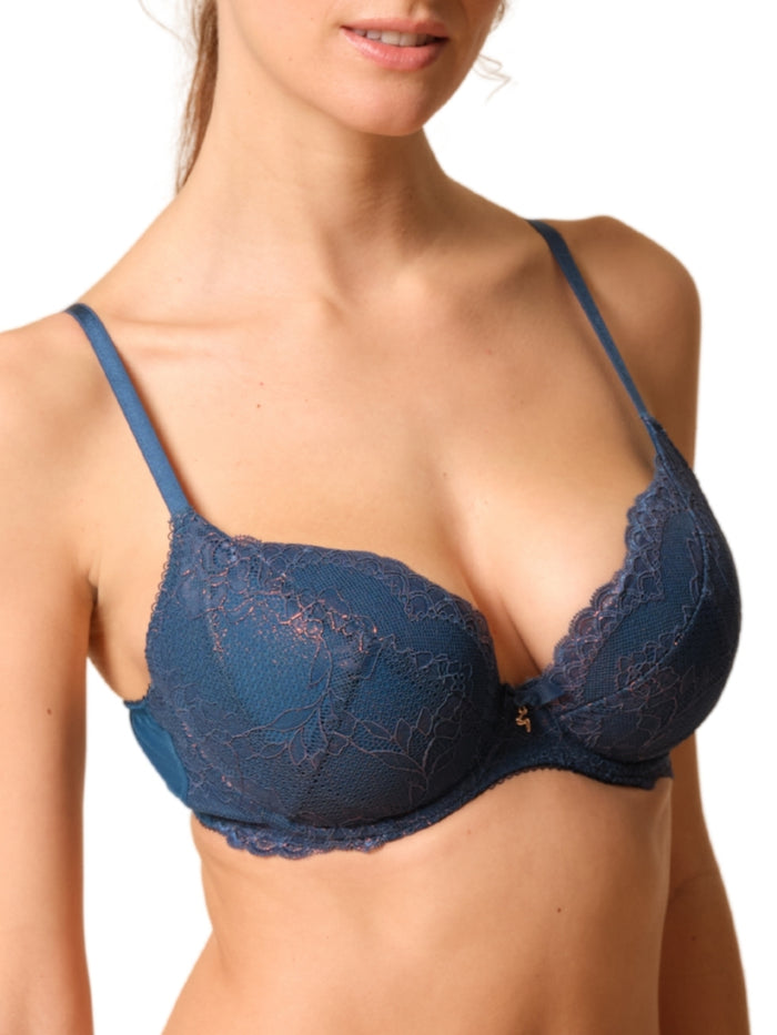 Superboost Lace Padded Plunge Bra - Deep Teal