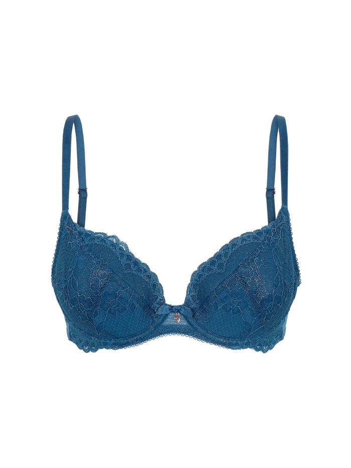 Superboost Lace Padded Plunge Bra - Deep Teal