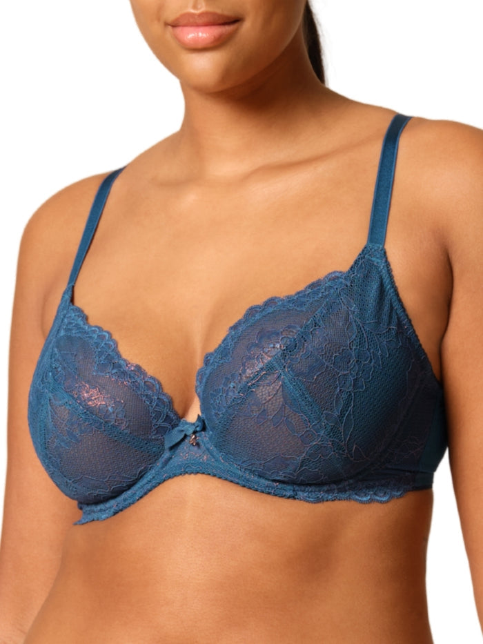Superboost Lace Plunge Bra - Deep Teal