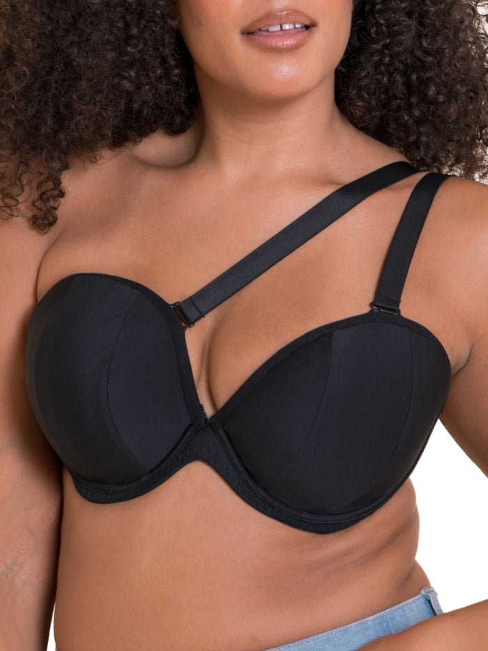 Superhero Multiway Plunge Bra - Black
