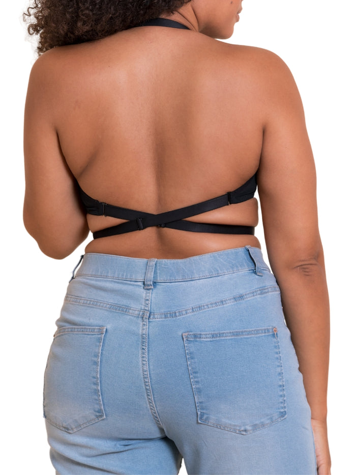 Superhero Multiway Plunge Bra - Black