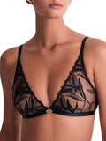 Sweet Euphoria Triangle Bralette - Black
