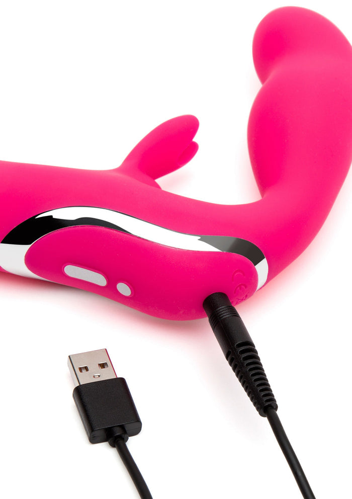 29159 happy rabbit vibrating strapless strap on