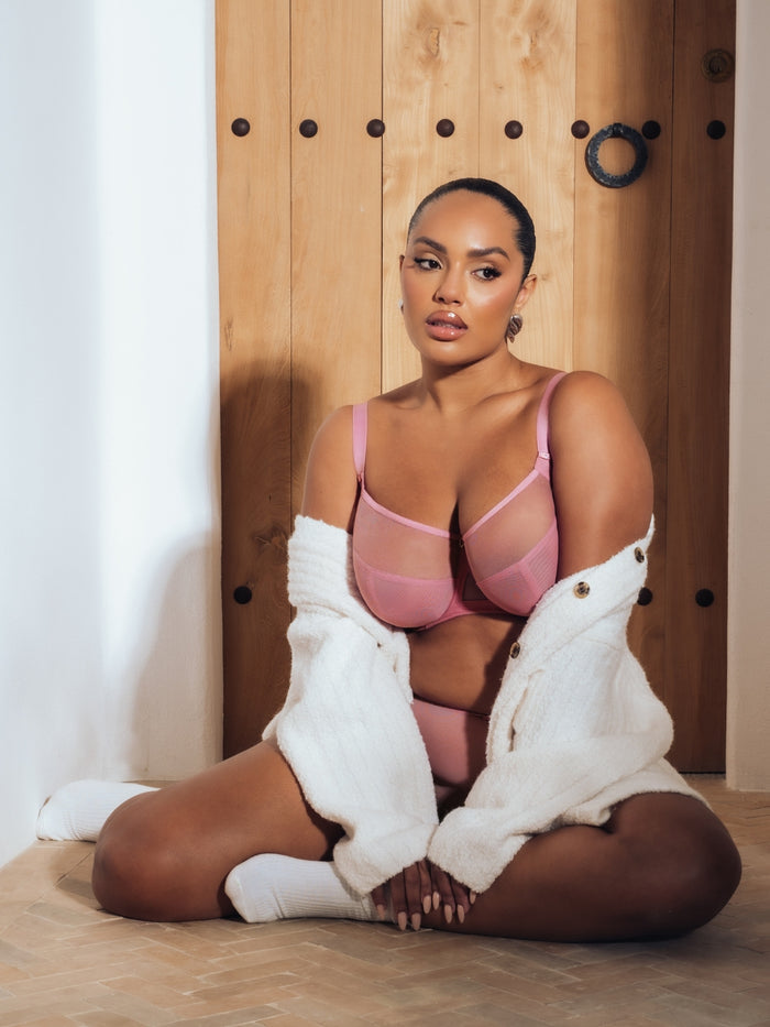 Victory Balcony Bra - Rose Pink