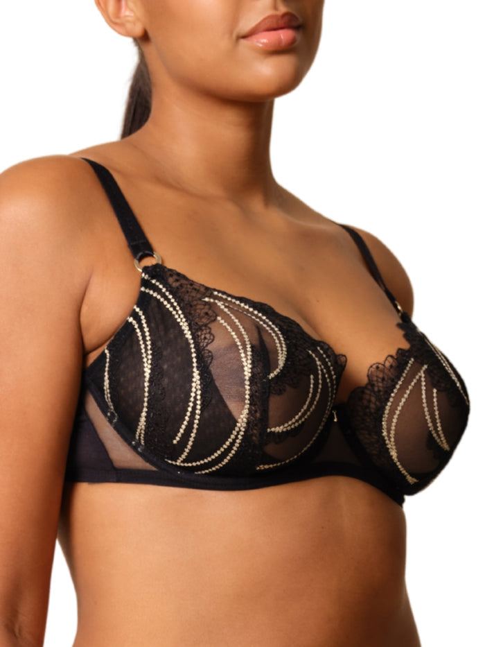 VIP Etoile Plunge Bra - Black