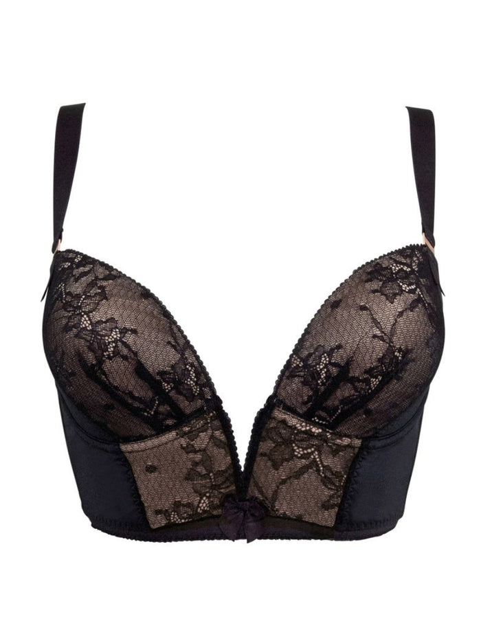VIP Retrolution Padded Staylo Plunge Bra - Black